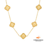 Colar Harmonia Trevo Dourado