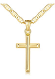 Colar De Cruz Em Ouro 14k